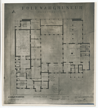 Vorschaubild Essen: Folkwangmuseum, Grundriss, Erdgeschoss